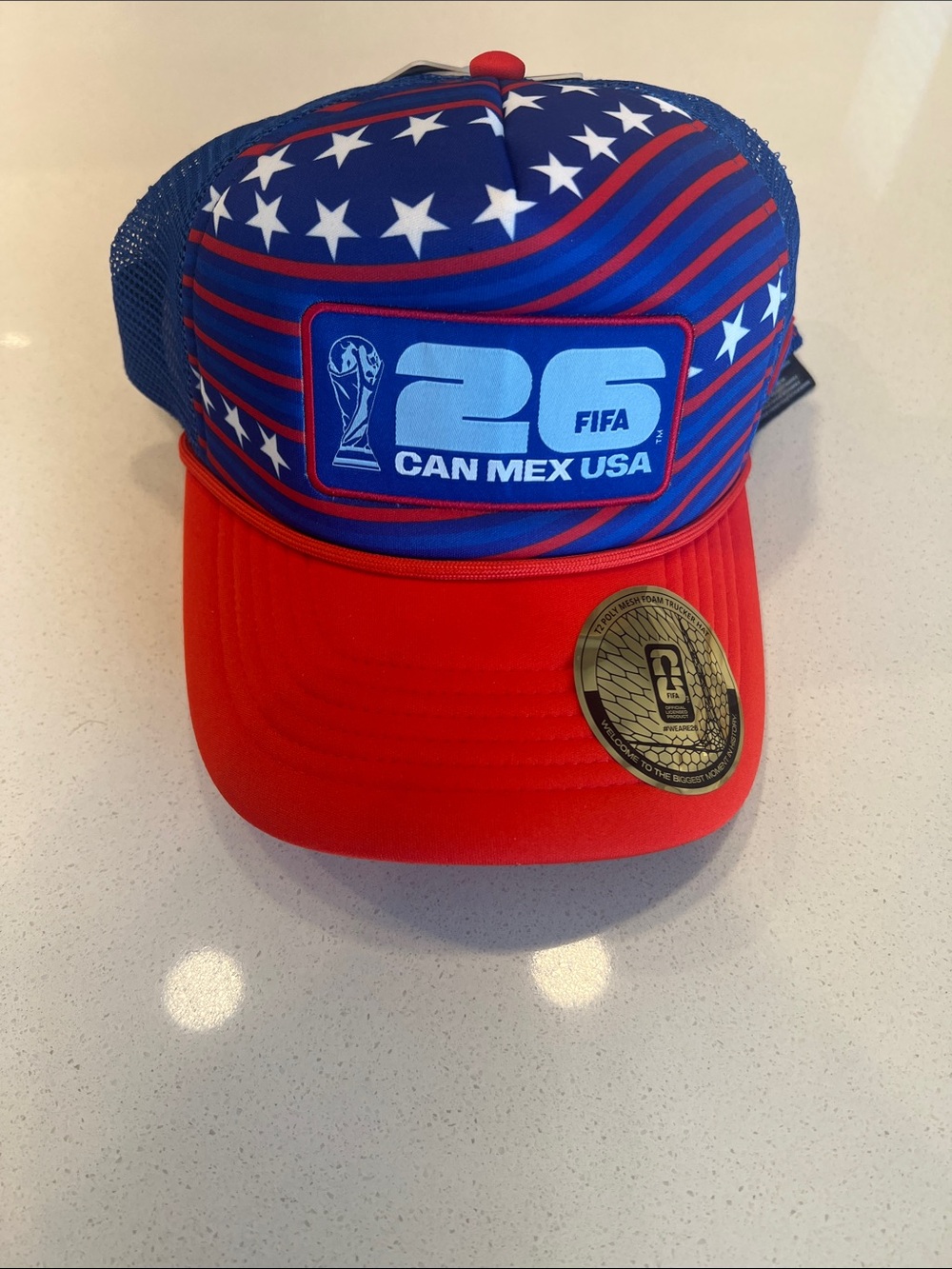 USA World Cup Red & Blue Trucker Hat